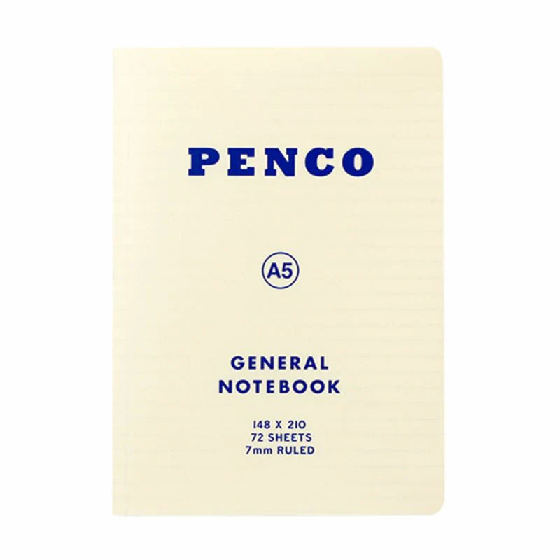 Carnet ligné relié Penco A5 blanc