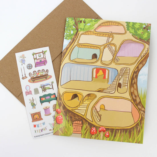carte-sticker-scene-mouse-house vue 4