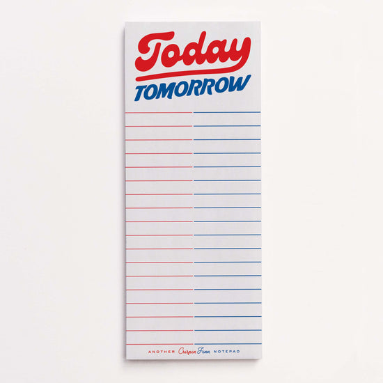 Bloc note today tomorrow Crispin Finn
