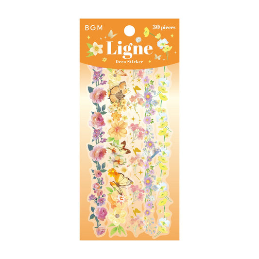 Stickers Ligne - Fleurs