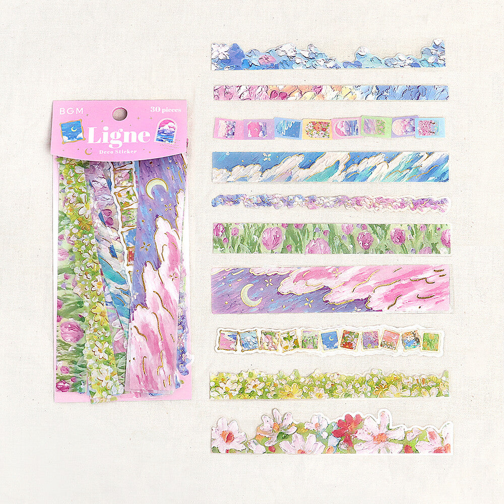 stickers-planner-ligne-peinture-a-lhuile vue 2