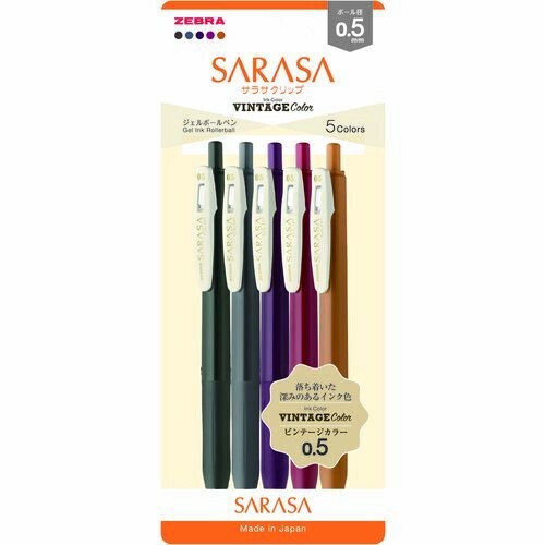 Stylo gel sarasa zebra retro