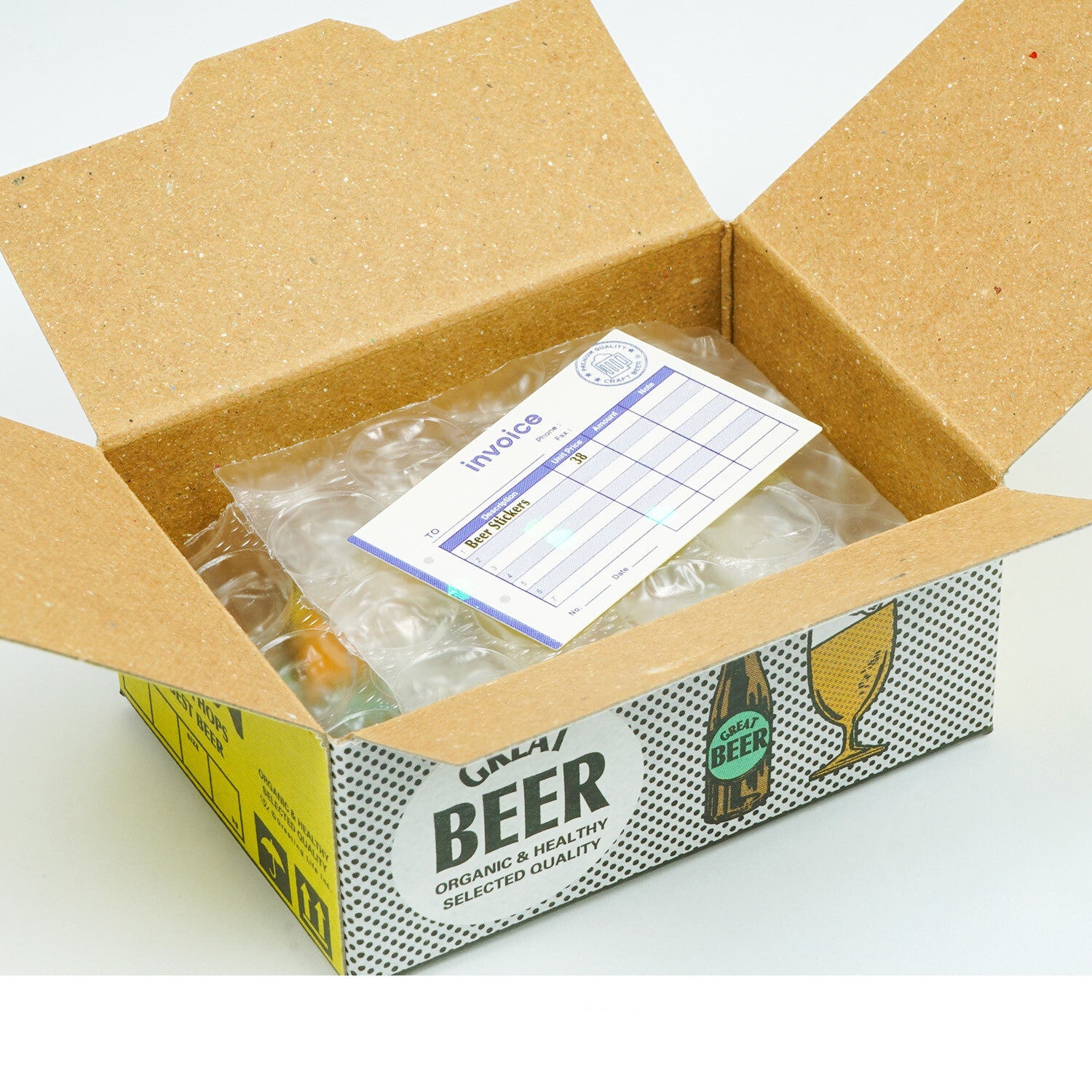 Mini carton stickers - Accessoires Bieres 2