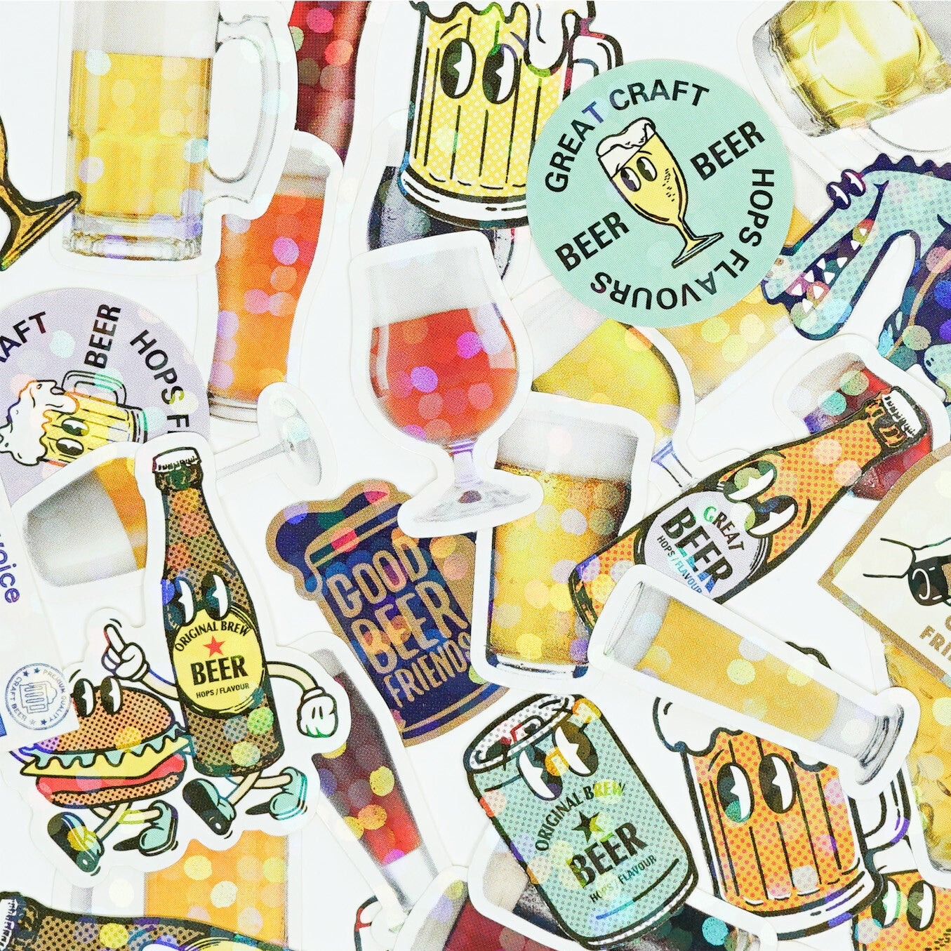Mini carton stickers - Accessoires Bieres 3