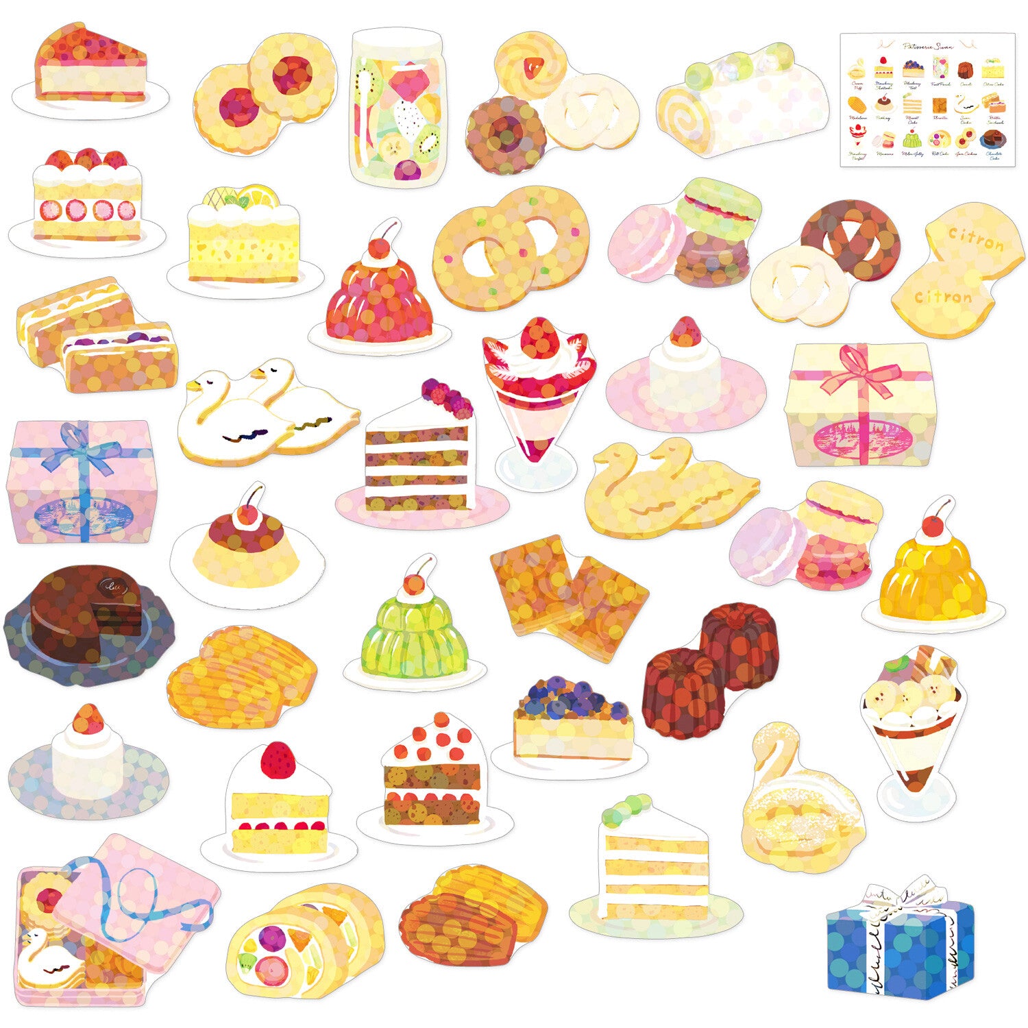 Mini carton stickers - Accessoires Patisseries 4