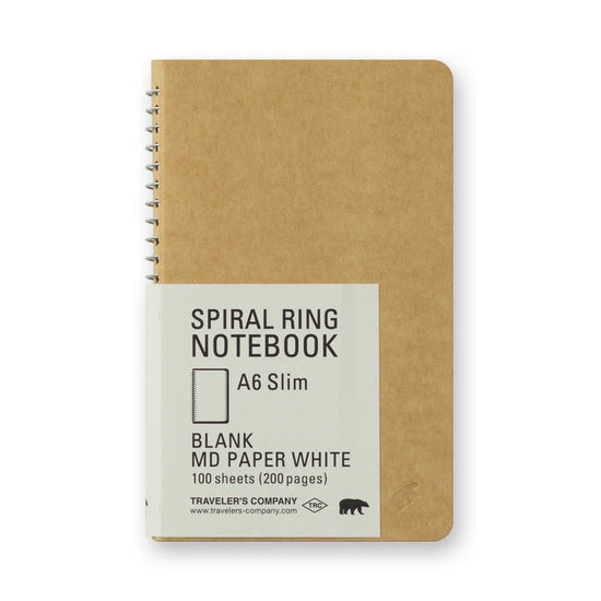 spiral-ring-notebook-a6-md-white-ours-polaire vue 1