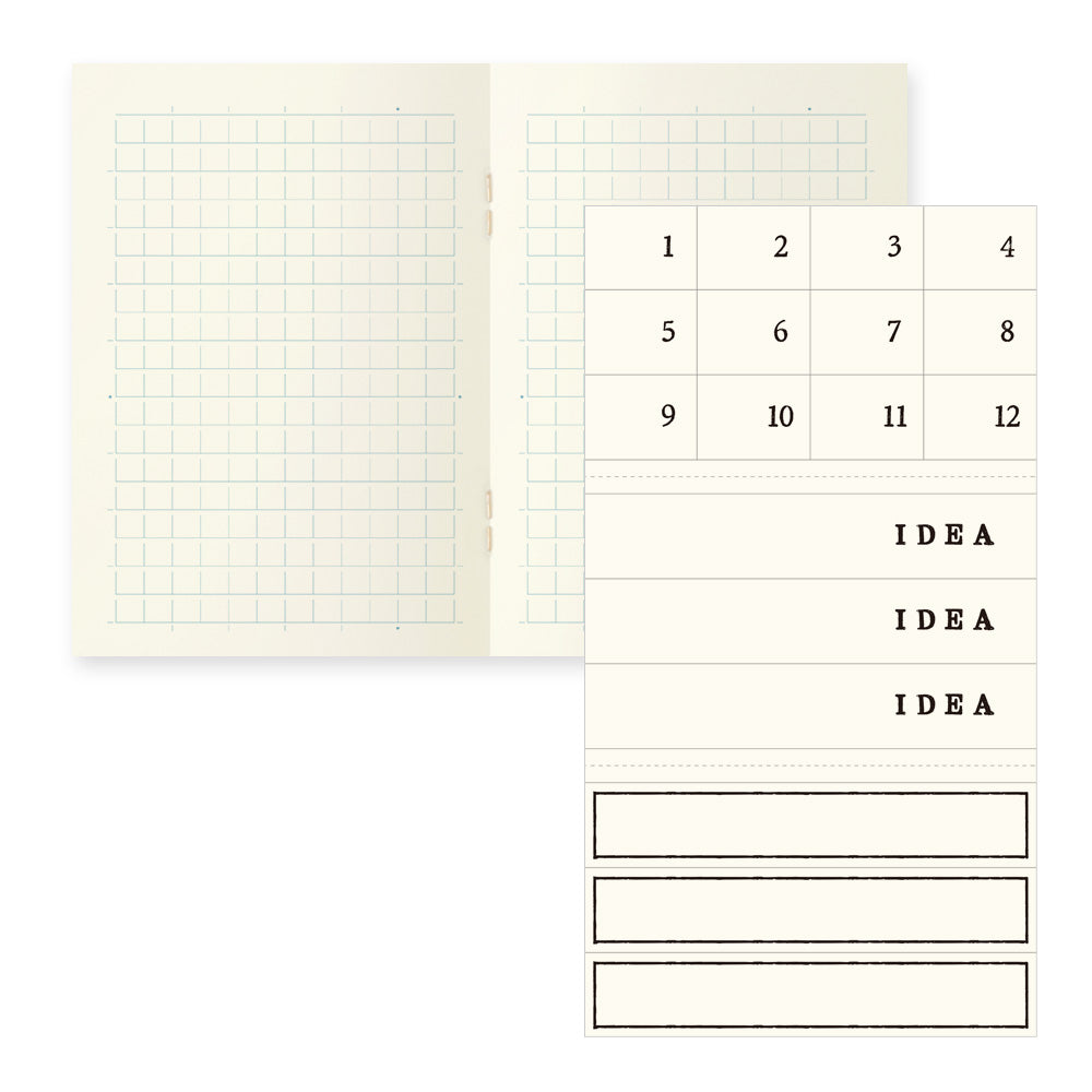 md-paper-light-ensemble-de-3-carnets-ligne-blanc-ou-quadrille vue 8