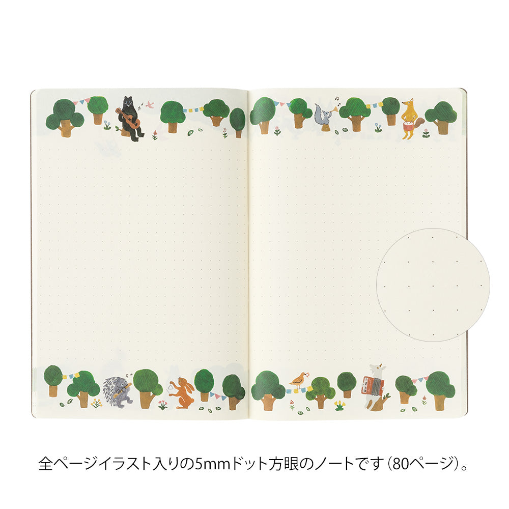 carnet-dot-illustre-b6-yuru-journal-midori vue 3