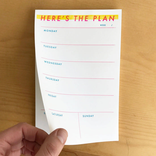 Bloc note liste semaine a faire to do list