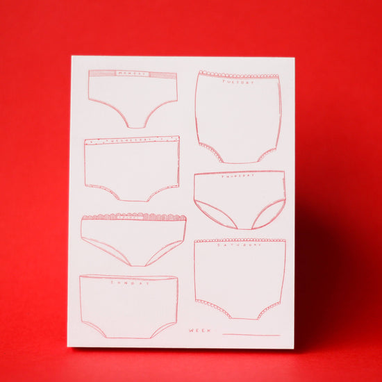 jour-de-la-semaine-undies-risograph-notepad vue 2
