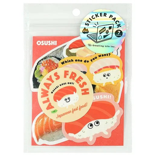 Pack Stickers PVC resistant- Sushi