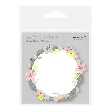 sticky-notes-couronne-de-fleurs vue 1