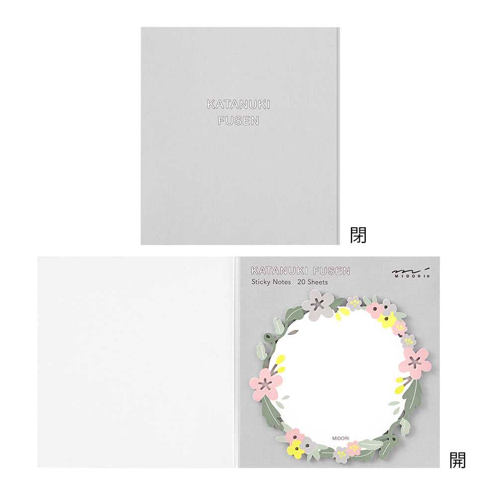 sticky-notes-couronne-de-fleurs vue 3