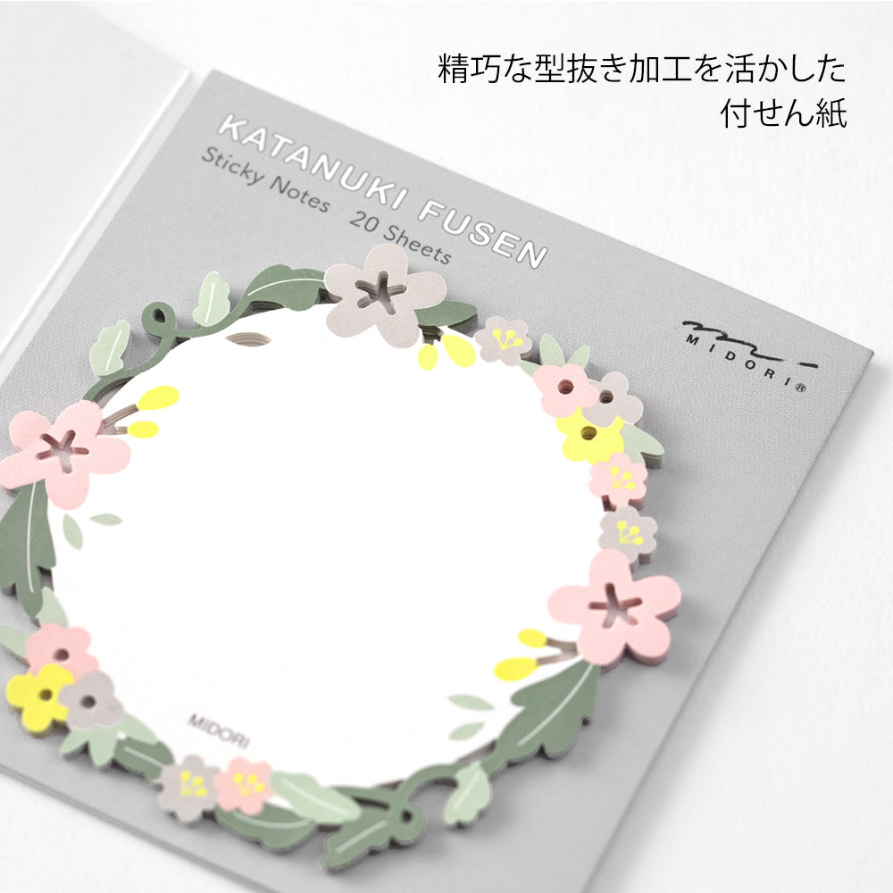 sticky-notes-couronne-de-fleurs vue 2
