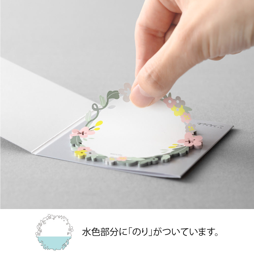 sticky-notes-couronne-de-fleurs vue 5