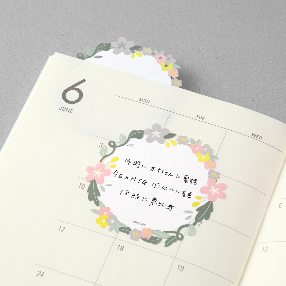sticky-notes-couronne-de-fleurs vue 6