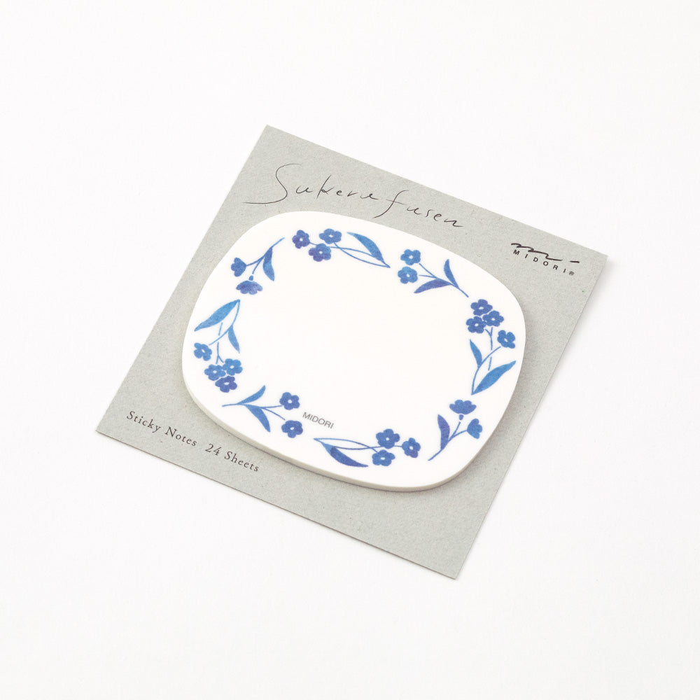 sticky-notes-fleurs-bleues vue 2