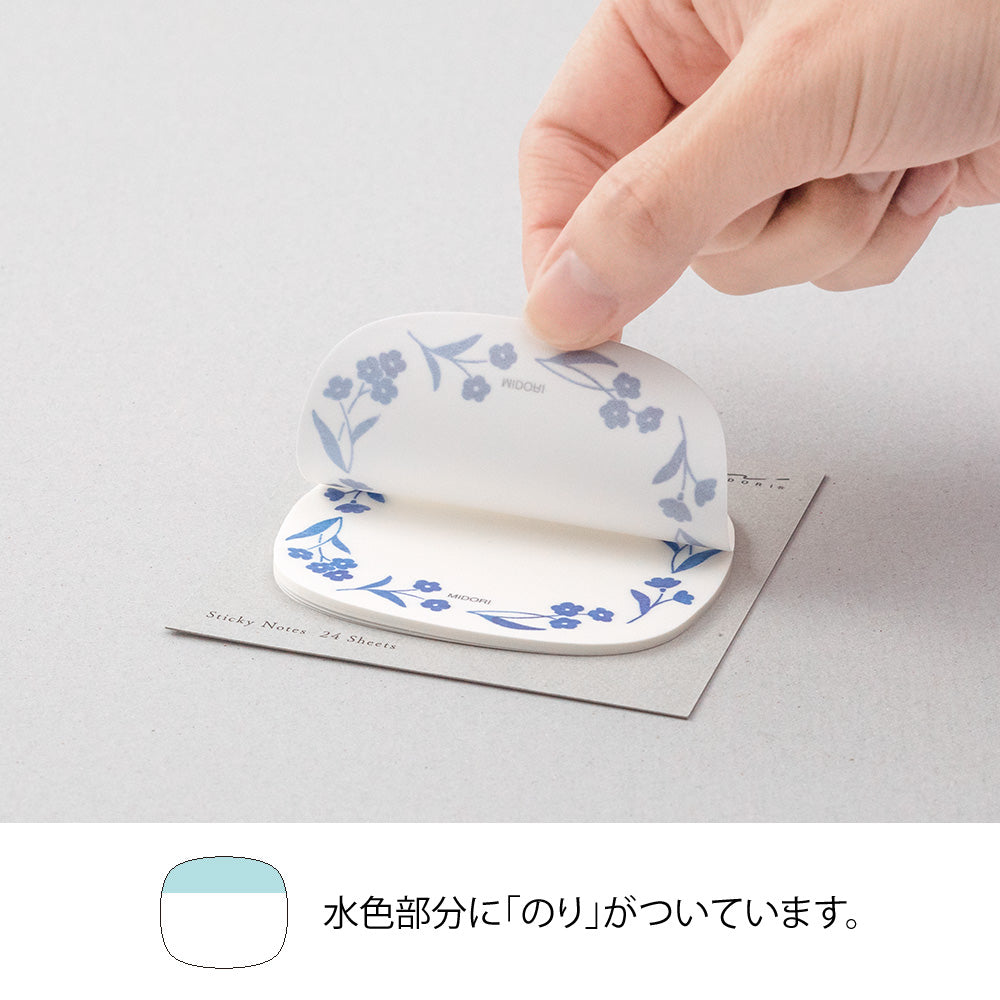 sticky-notes-fleurs-bleues vue 4