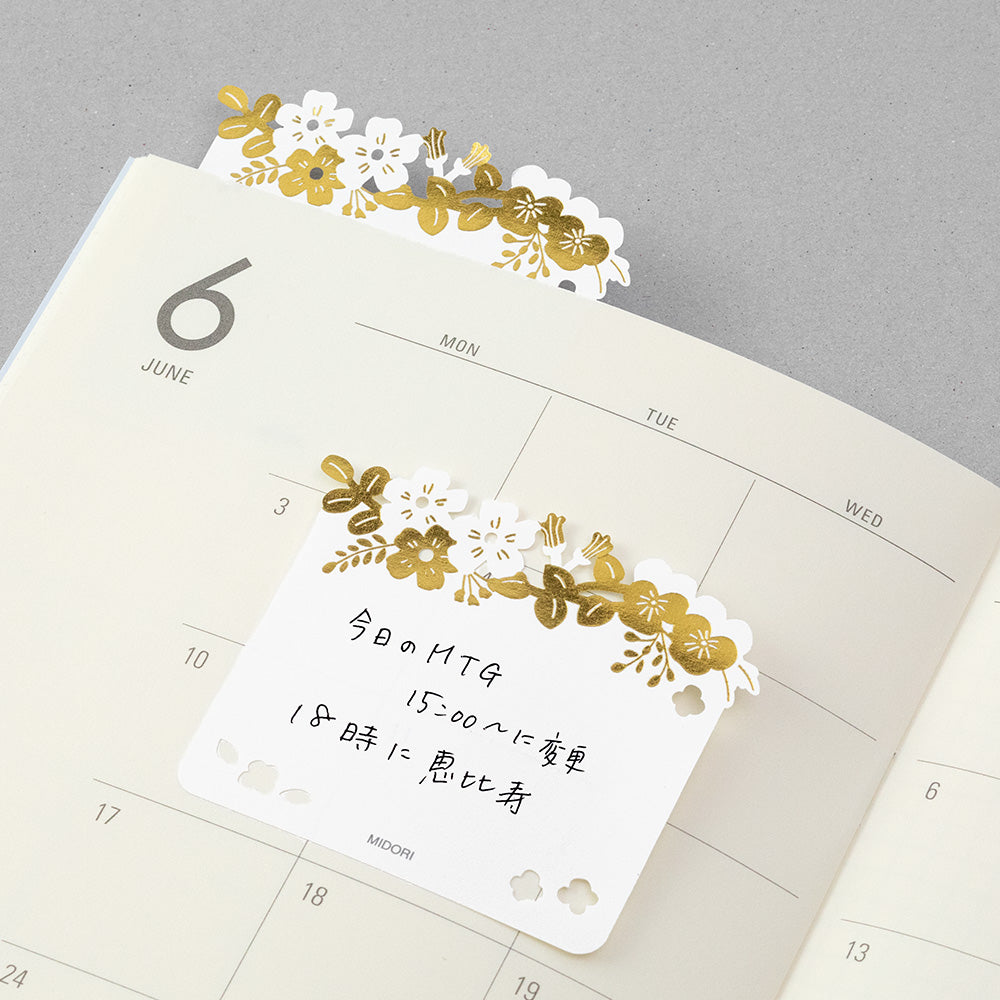 sticky-notes-fleurs-or vue 6