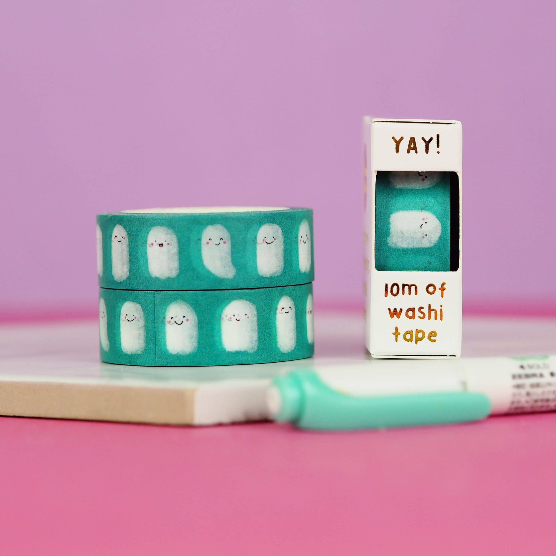 Washi Tape Green ghost