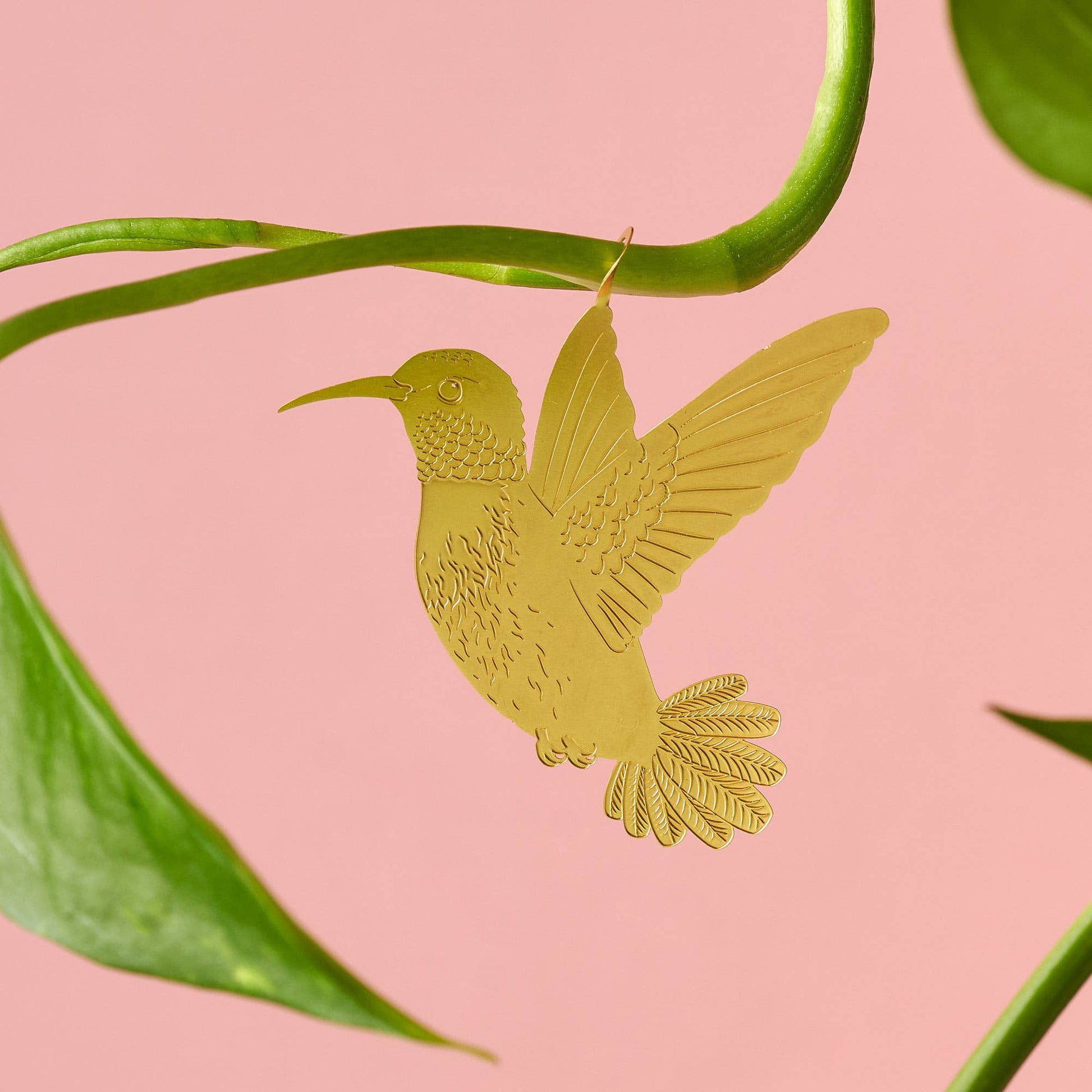 plante-animal-decoration-vegetale-en-forme-de-colibri vue 3