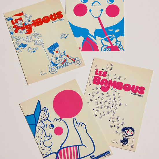 Cartes postales C'est le printemps Les bambous Bonjour Tatin