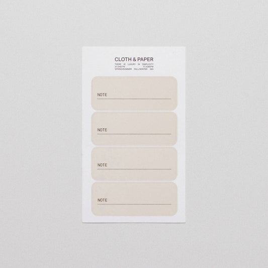 Cloth & Paper – Autocollants de planificateur d’étiquettes note