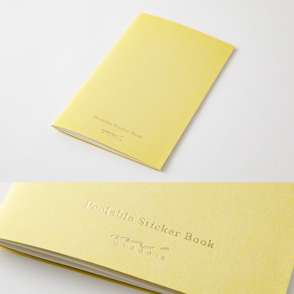 Livre de rangement pour autocollants – Format B6 – MIDORI jaune