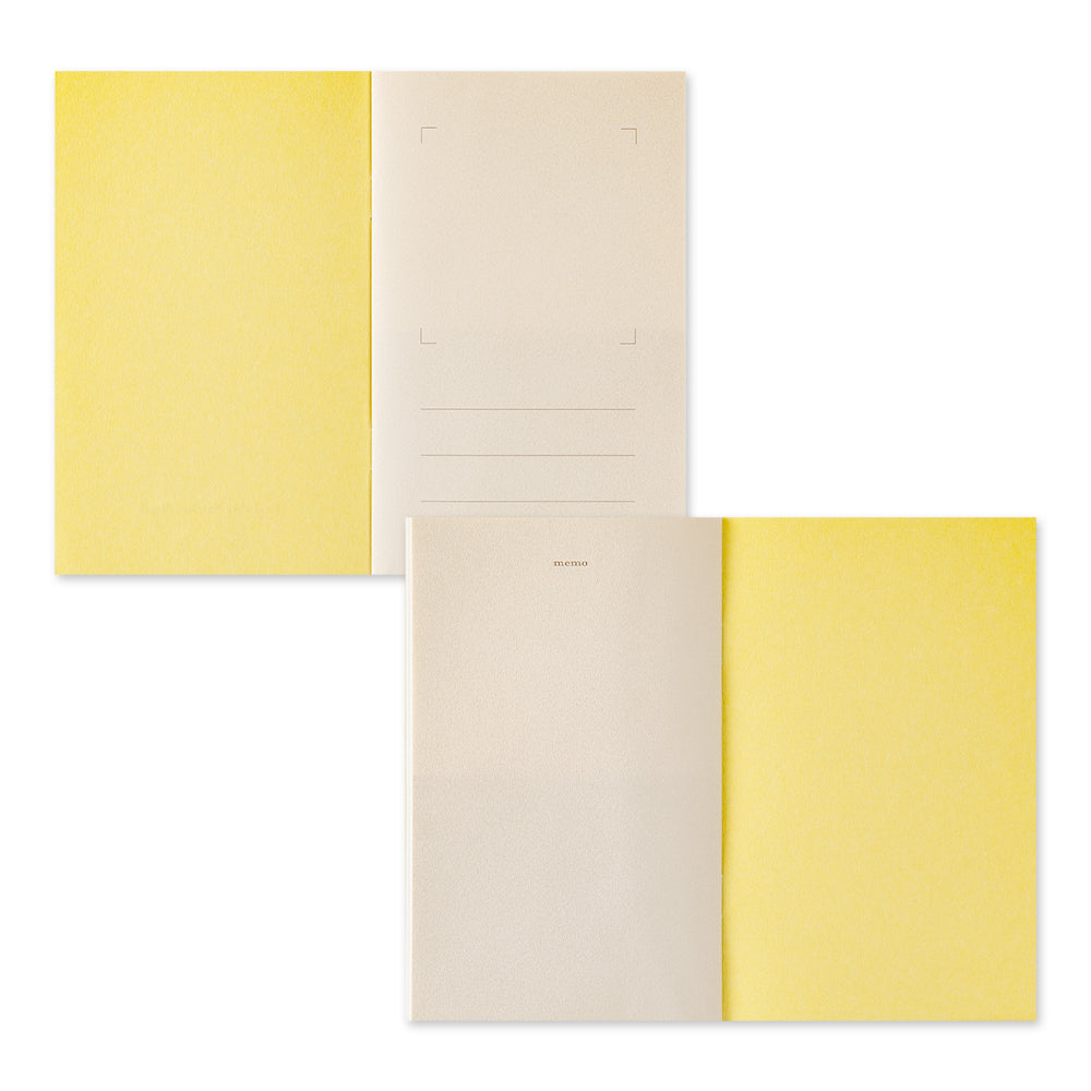 Livre de rangement pour autocollants – Format B6 – MIDORI interieur jaune