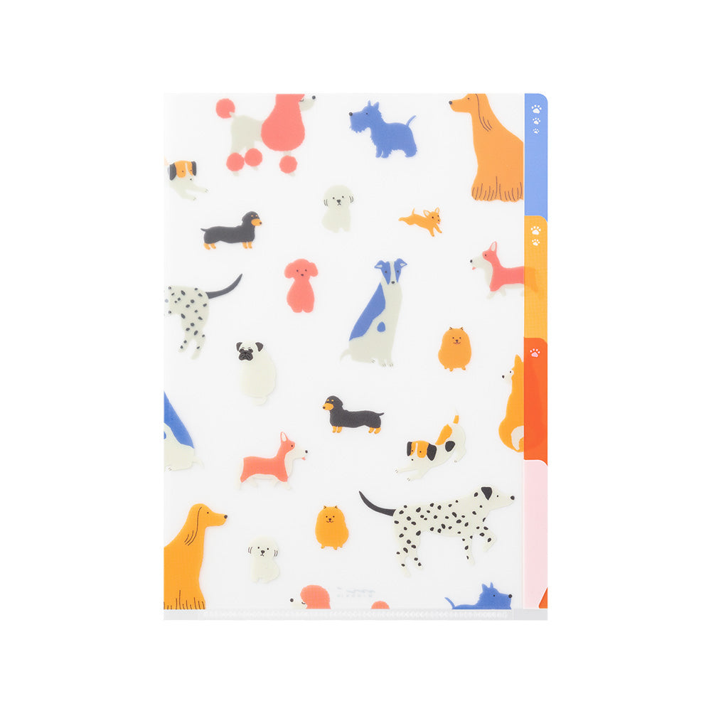 Pochettes / chemises à onglets Midori A5 chiens