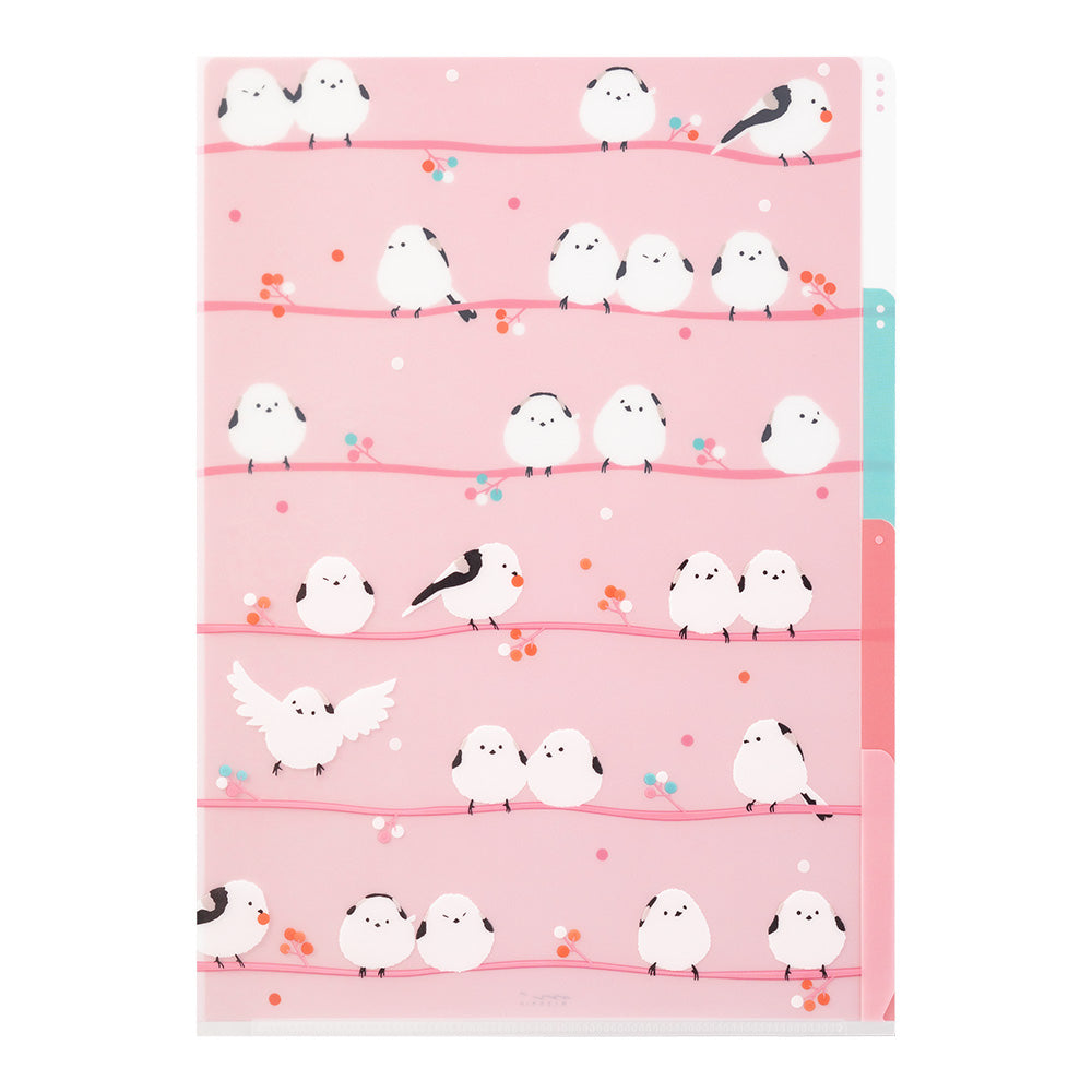 Pochettes / chemises à onglets Midori A4 mésanges