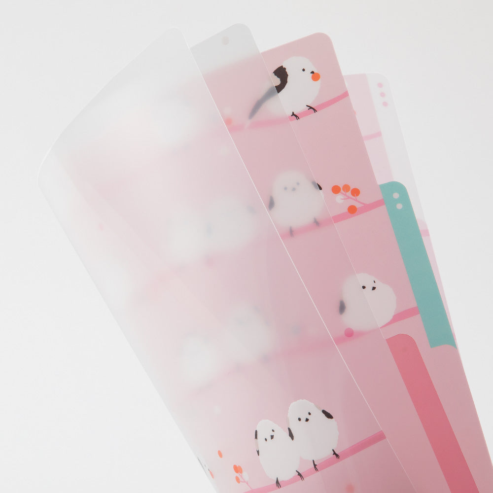 Pochettes / chemises à onglets Midori A4 mésanges onglets