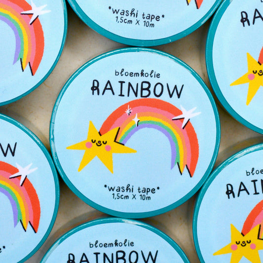 Washi Tape – Arc-en-ciel & Nuages Magiques