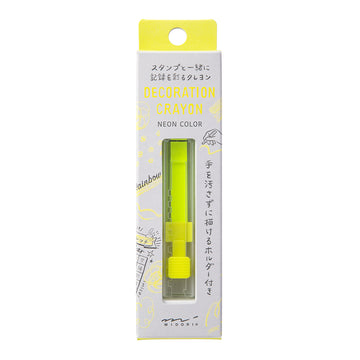 crayon-de-decoration-jaune-fluo vue 1