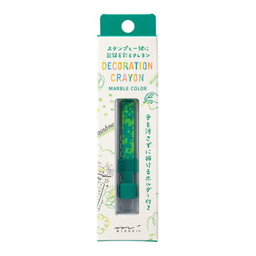 crayon-de-decoration-vert-melange vue 1