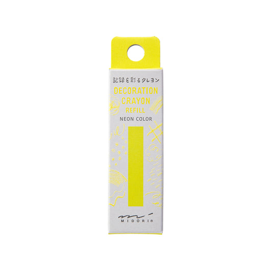 Recharge Crayon de décoration Jaune fluo