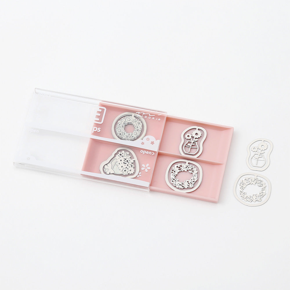 midori-e-clips-fleurs-papeterie-coeur vue 12