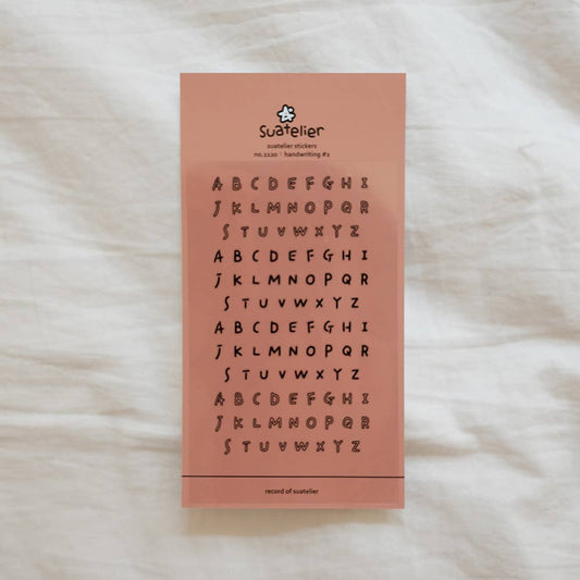 Stickers Lettres majuscules n°1120 Suatelier
