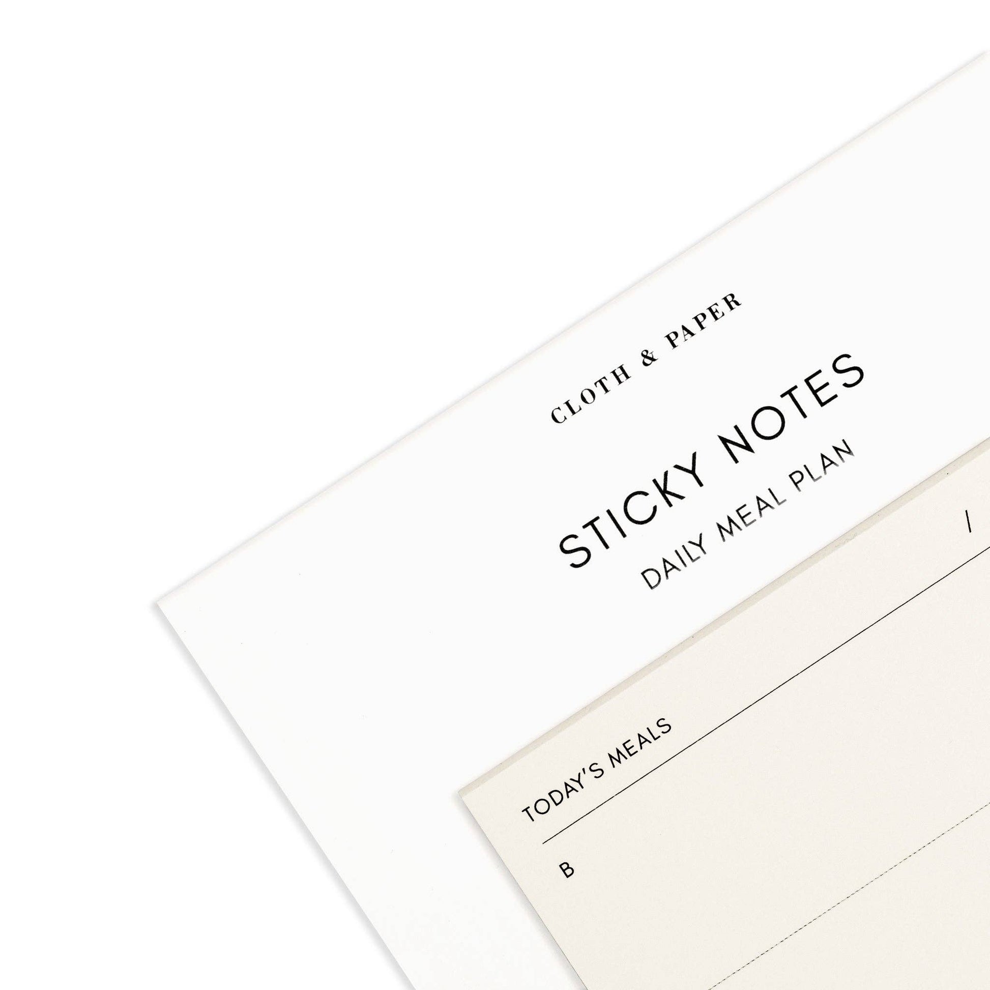 Cloth & Paper – Notes autocollantes "Today's Meals" 2