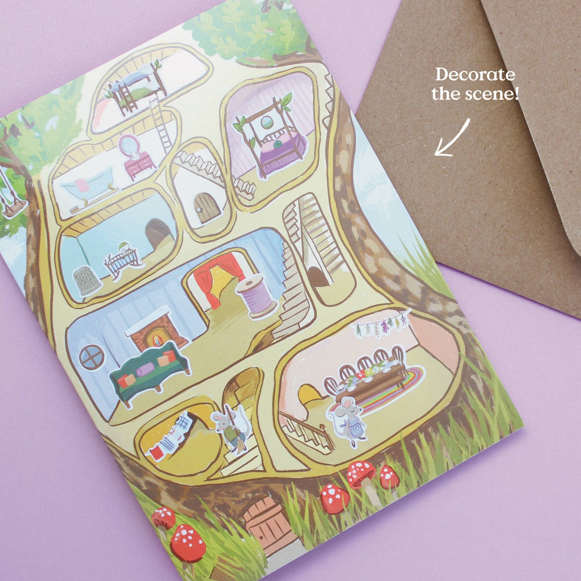 carte-sticker-scene-mouse-house vue 8