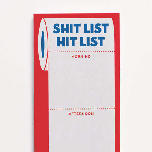 bloc notes shit list hit list Crispin Finn