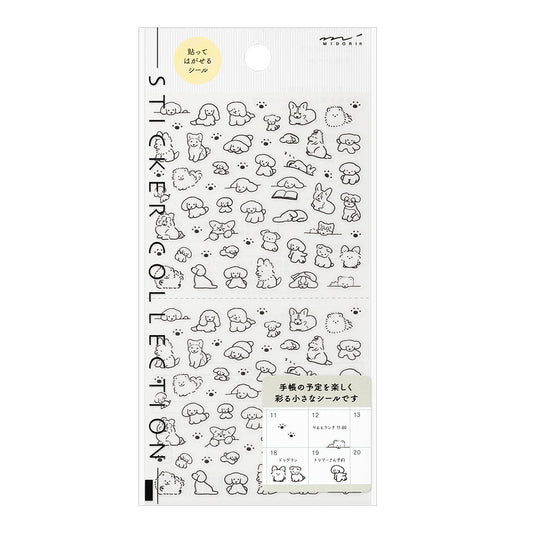 Stickers Repositionnables - minis chiens midori