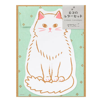 set-cartes-legeres-et-enveloppes-chat vue 1