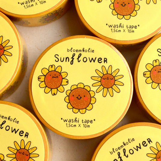 Ruban Washi Tournesol / Papeterie Mignonne et Originale Kawaii