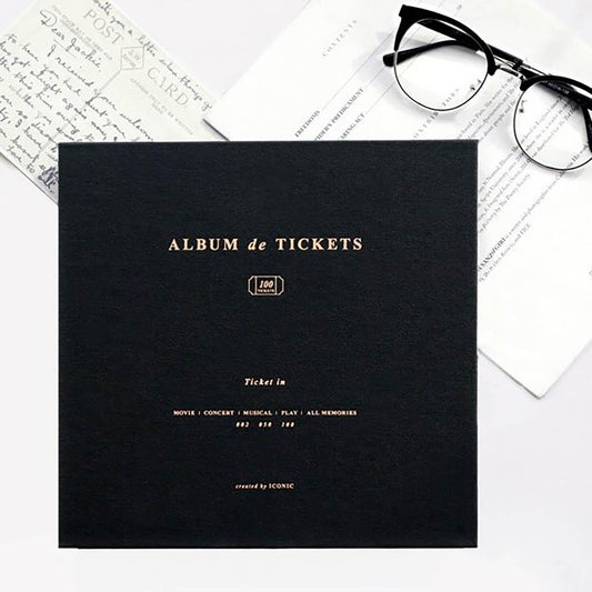 Album à tickets et souvenirs - Noir