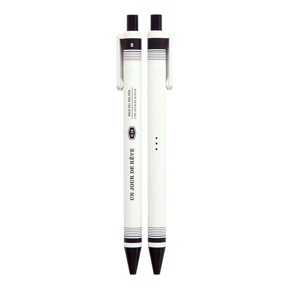 Stylo gel doux – 0,38 mm Noir