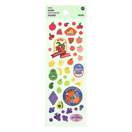 Stickers Holographiques – Fruits