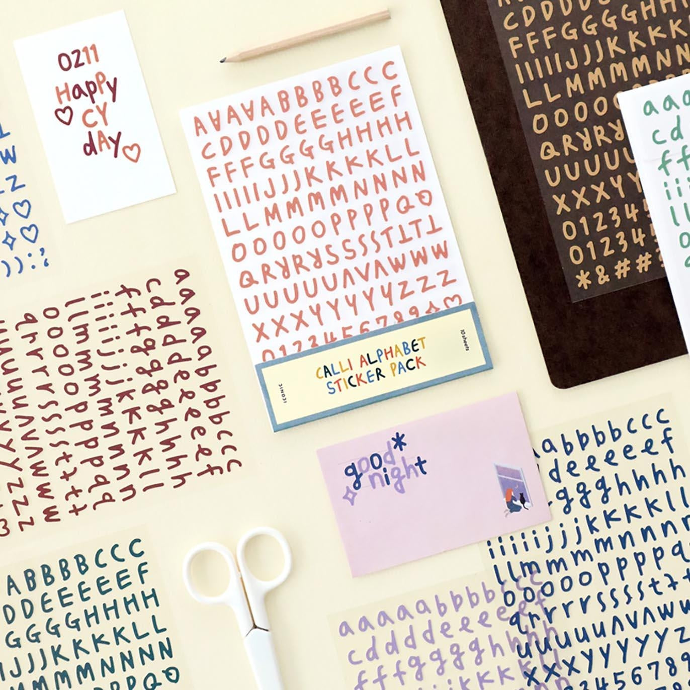 sticker-calli-alphabet-pack-de-lettres-iconic vue 1