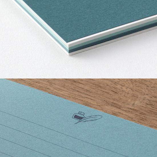 petit-bloc-papier-a-lettres-bleu-3-couleurs vue 6