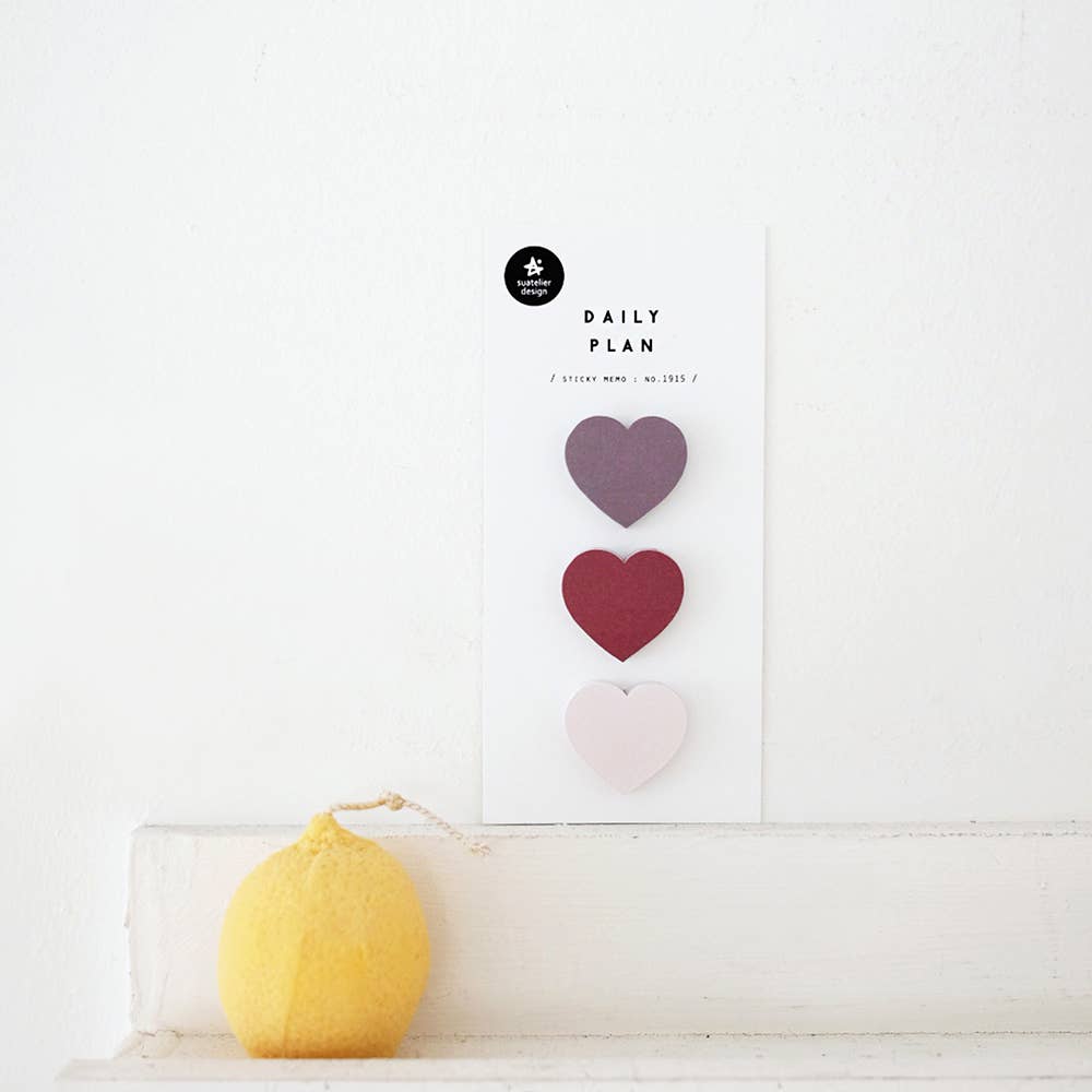 Sticky notes coeur Suatelier design